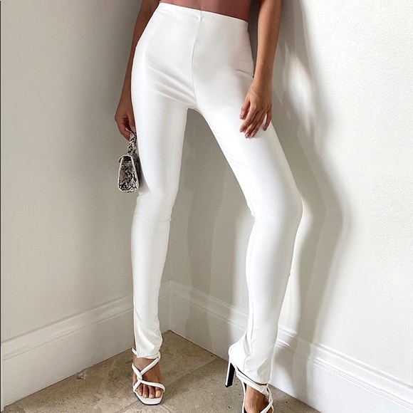 Faux Leather Split Hem Leggings | Poshmark